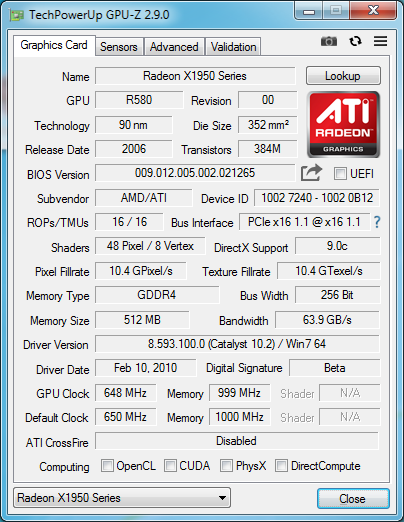 Radeon X1950 XTX